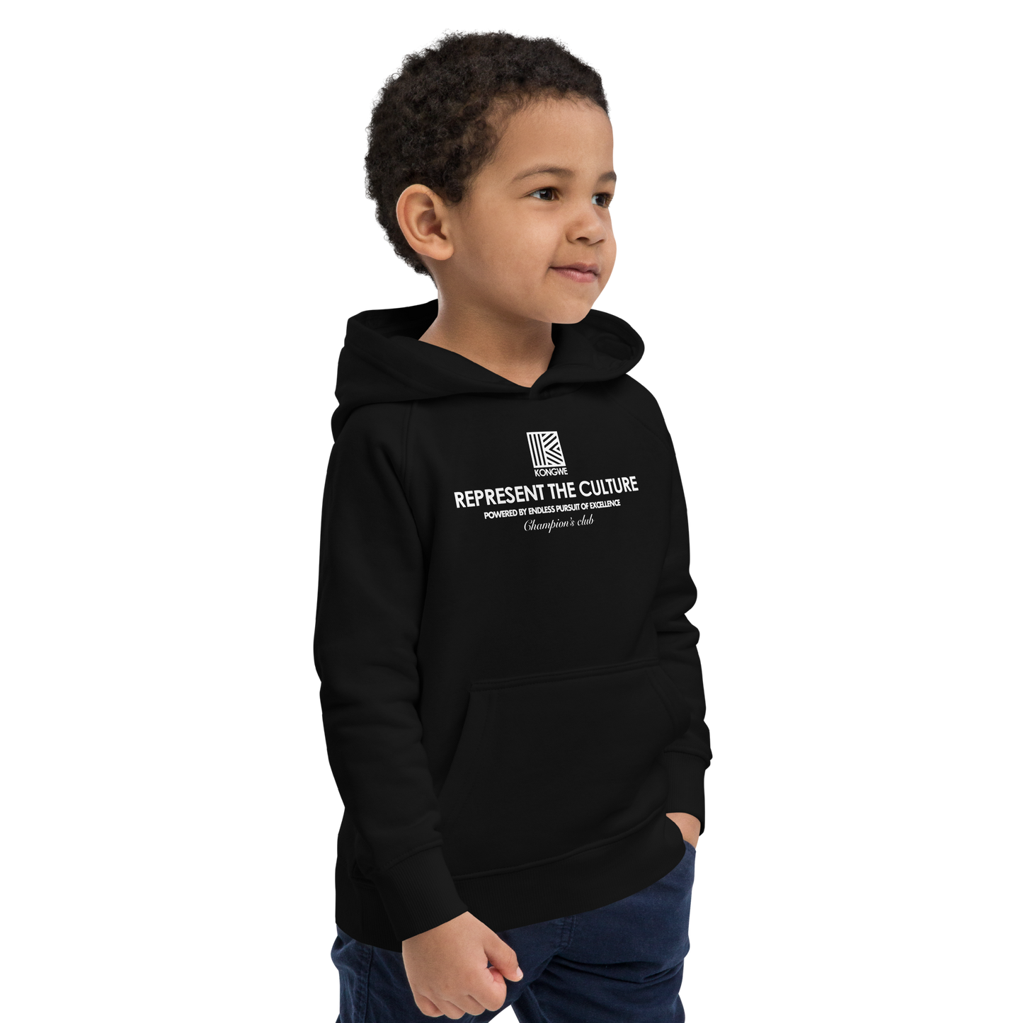 KONGWE REP THE CULTURE Kids eco hoodie